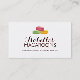 Whimsical Macaroons Bakery Business Card