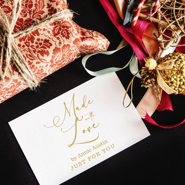 Whimsical Made with Love for Business Rubber Stamp (Creator Uploaded)