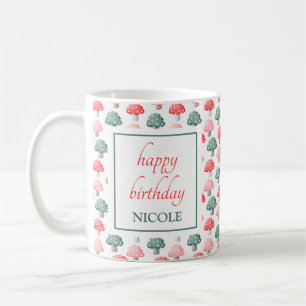 Whimsical Magic Cute Colourful Mushroom Birthday Coffee Mug