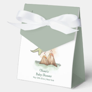Whimsical Magic Dragon Mountain Boy Baby Shower Favour Box