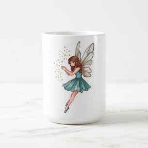 Whimsical Magical Fairy Sticker Coffee Mug