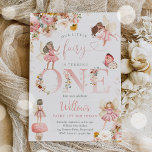 Whimsical Magical Floral Fairy 1st Birthday Party Invitation<br><div class="desc">Whimsical Magical Floral Fairy 1st Birthday Party Invitation
All designs are © PIXEL PERFECTION PARTY LTD</div>