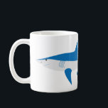 Whimsical Mako Shark Mug<br><div class="desc">Fantastic shark mug for a special young one. You can easily personalise it with their name or delete the name for a generic shark mug.
The shark was drawn by seriously whimsical artist - dagdart.
www, dagdart.com</div>