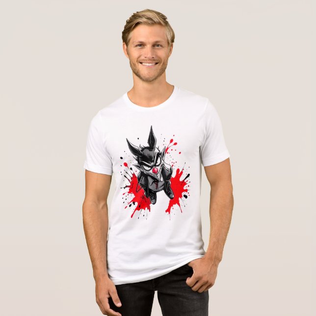 Whimsical Manga Vibes Tri-Blend Shirt (Front Full)