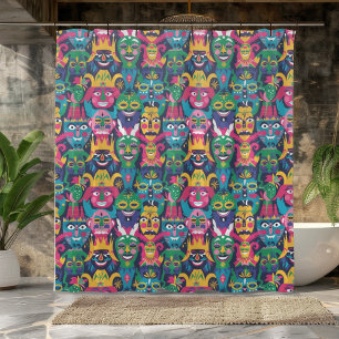 Whimsical Mardi Gras Celebration  Shower Curtain