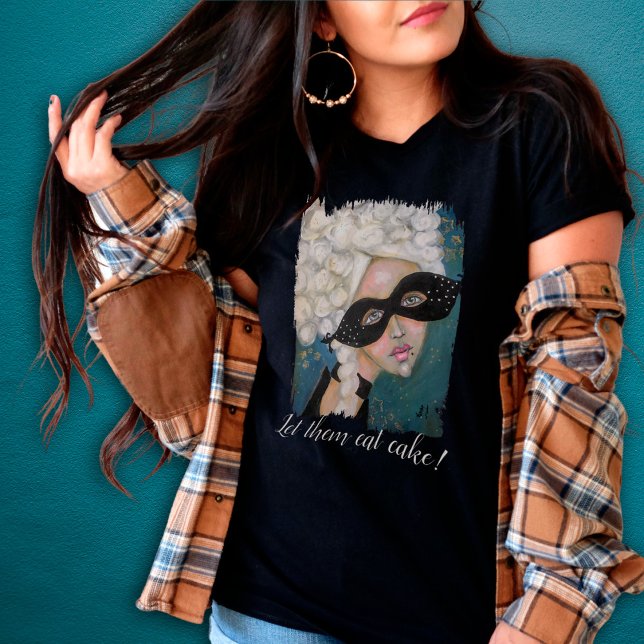 Whimsical Marie Antoinette Original Art Quote Fun Tri-Blend Shirt (Creator Uploaded)