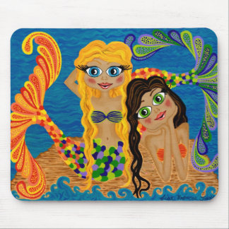 Whimsical Mermaid Computer Mouse Pad