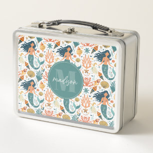 Whimsical Mermaid Metal Lunchbox