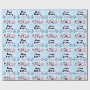 Whimsical Mermaid Party Decor – Blue & Purple Wrapping Paper