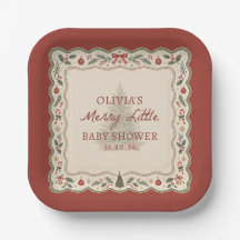 Whimsical Merry Little Christmas Baby Shower