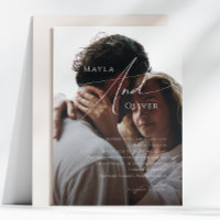 Whimsical Minimalist Script | Black Photo Wedding