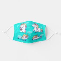 Whimsical Mint green unicorn