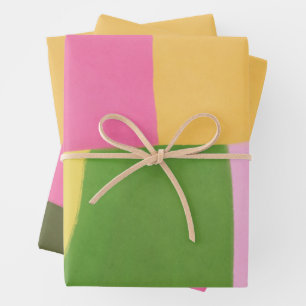 Whimsical Modern Abstract Art Holiday Festive Wrapping Paper Sheet
