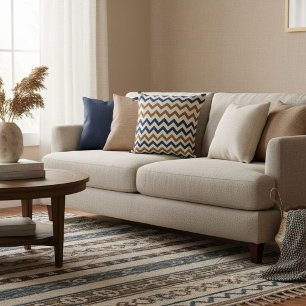 Whimsical modern geometric  chevron  throw pillow