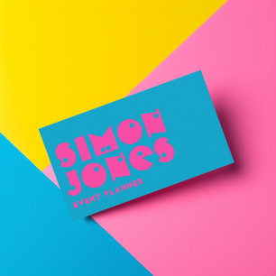 Whimsical Modern Typography Business Card