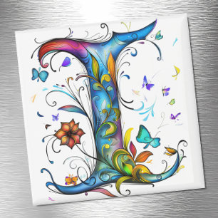 Whimsical Monogram I Magnet