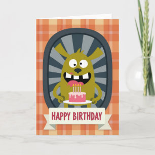 Whimsical Monster Birthday Card