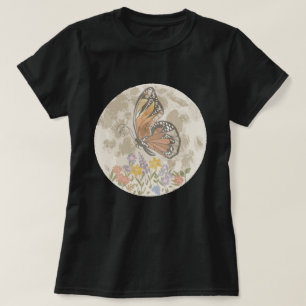 Whimsical Moon Flower T-Shirt