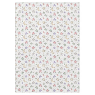 Whimsical Moon Star Pattern Tablecloth
