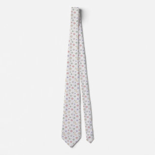 Whimsical Moon Star Pattern Tie