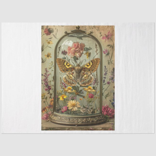 Whimsical Moth Tissue Paper (Front)