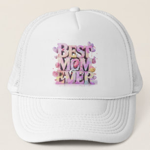 *~* Whimsical Mother Day Hearts Flowers 3-d AP72 Trucker Hat