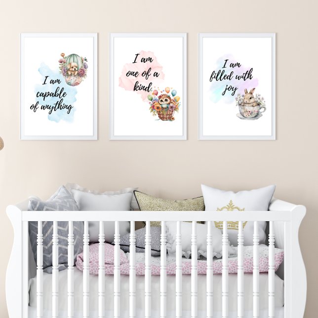 Whimsical Motivational Animal Affirmation Prints  (Creator Uploaded)