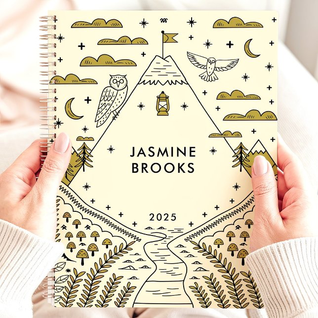 Whimsical Mountain Adventure 2025 Custom Name  Planner (Creator Uploaded)