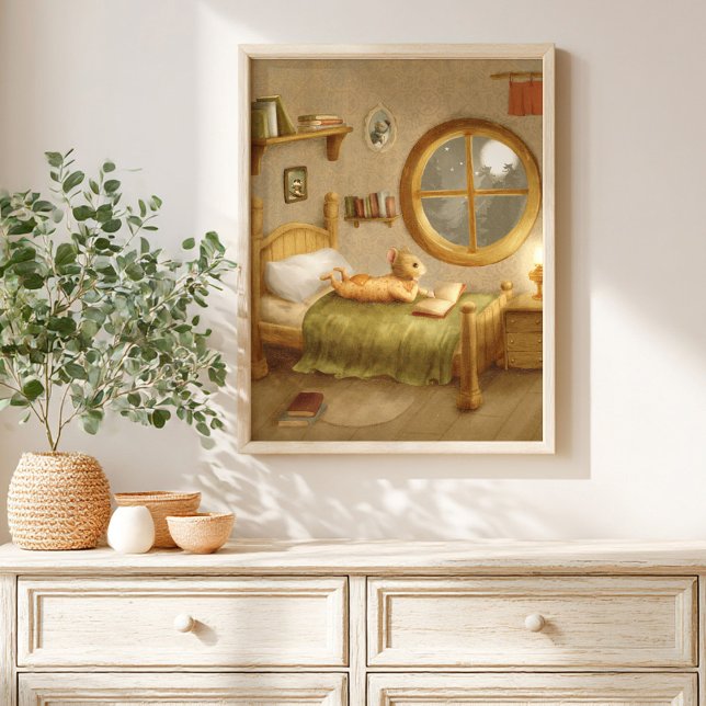  Whimsical mouse Storybook kids Poster (Creator Uploaded)