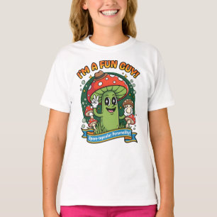 Whimsical Mushroom Character Tee – Funny Nature Pu