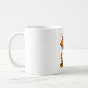 Whimsical Mushroom Cottage Autumn Fantasy Illustra Coffee Mug