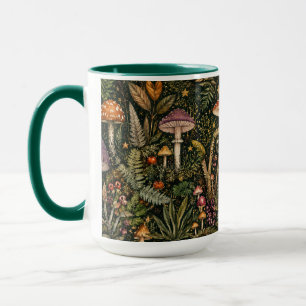 Whimsical Mushroom Morning Coffee Mug Aesthetic