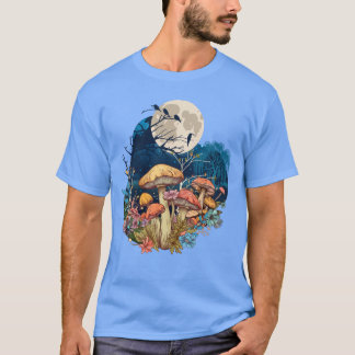 Whimsical Mushroom Nighttime T-Shirt