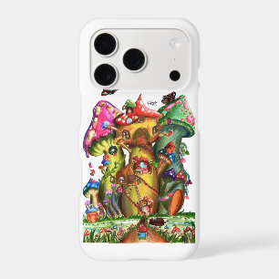 Whimsical Mushroom Village Fantasy Artwork