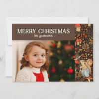 Whimsical Mushroom Woodland Forest Christmas Photo