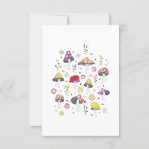 Whimsical Mushrooms Invitation