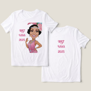 Whimsical Nana Tribute – Custom Message & Date Tri-Blend Shirt