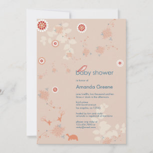 Whimsical Nature Baby Shower Invitation Card