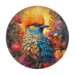 Whimsical Nature Blue Bird No 2 Cutting Board