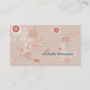 Whimsical Nature Mummy Calling Card