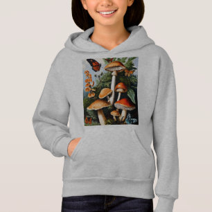 Whimsical Nature: Vintage Mushroom & Butterfly Swe
