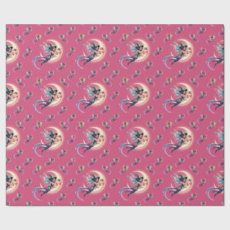 Whimsical Neon Halloween Witch, Halloween Witch,  Wrapping Paper