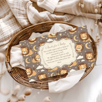 Whimsical Neutral Safari Lion Baby Books for Baby 
