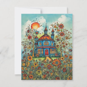 Whimsical New Address Card