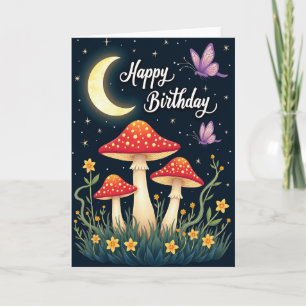Whimsical Night Birthday Card