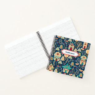 Whimsical Nordic Houses  Notebook