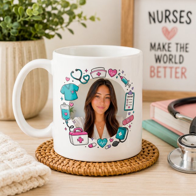 Whimsical Nurse Photo  Coffee Mug (Creator Uploaded)