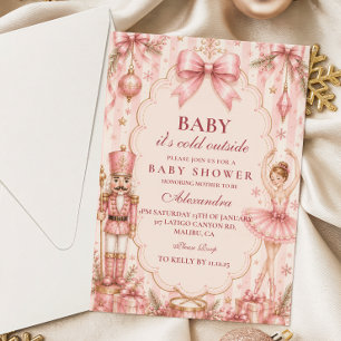 Whimsical Nutcracker Baby Shower Invitation