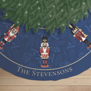 Whimsical Nutcracker Christmas Brushed Polyester Tree Skirt