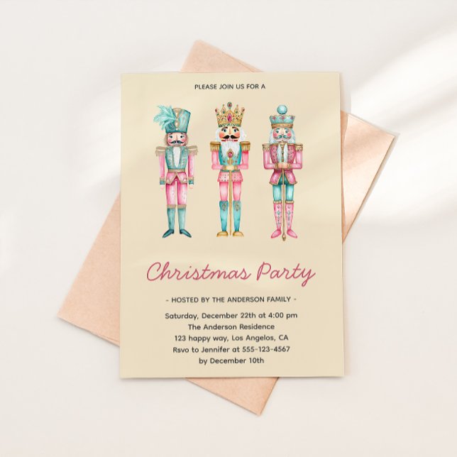 Whimsical Nutcracker Christmas Party Invitation (Creator Uploaded)